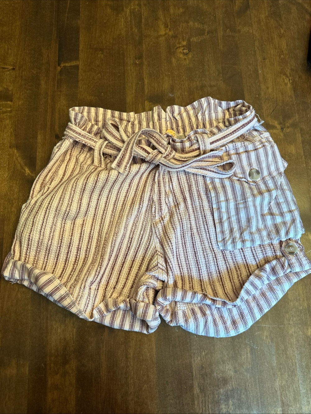 Free People FP One Harriet Striped Shorts Beachy Summer Casual Size Small